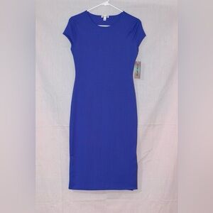 Derek Heart Royal Blue Midi Dress